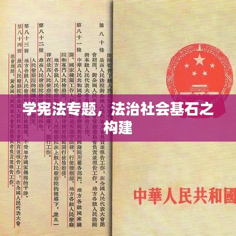 学宪法专题，法治社会基石之构建