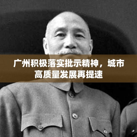 广州积极落实批示精神，城市高质量发展再提速